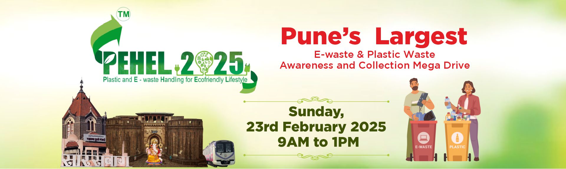 PEHEL 2025 - Largest E-Waste & Plastic Collection Mega Drive of Pune