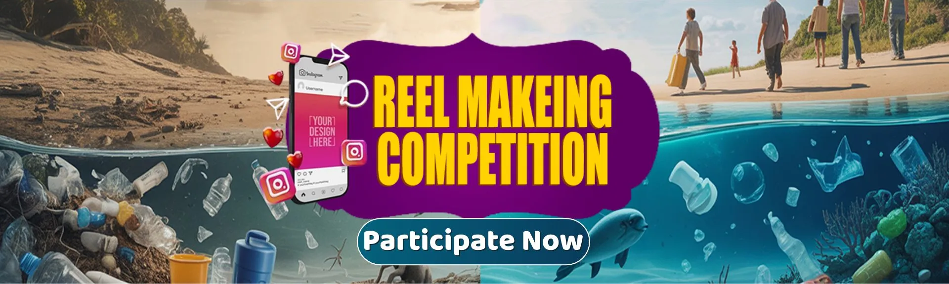 Beat Plastic Pollution  Reel Competition