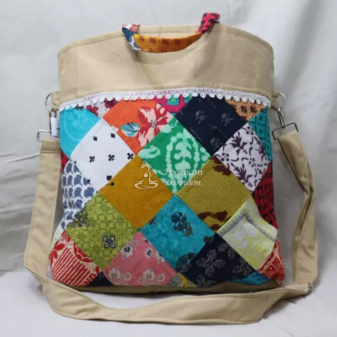 Patch Work Tote Bag