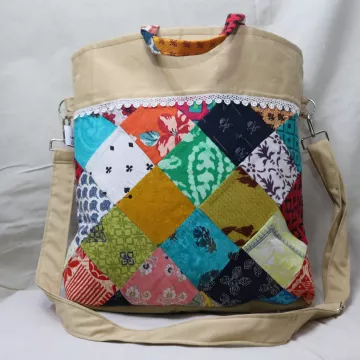 Patch Work Tote Bag