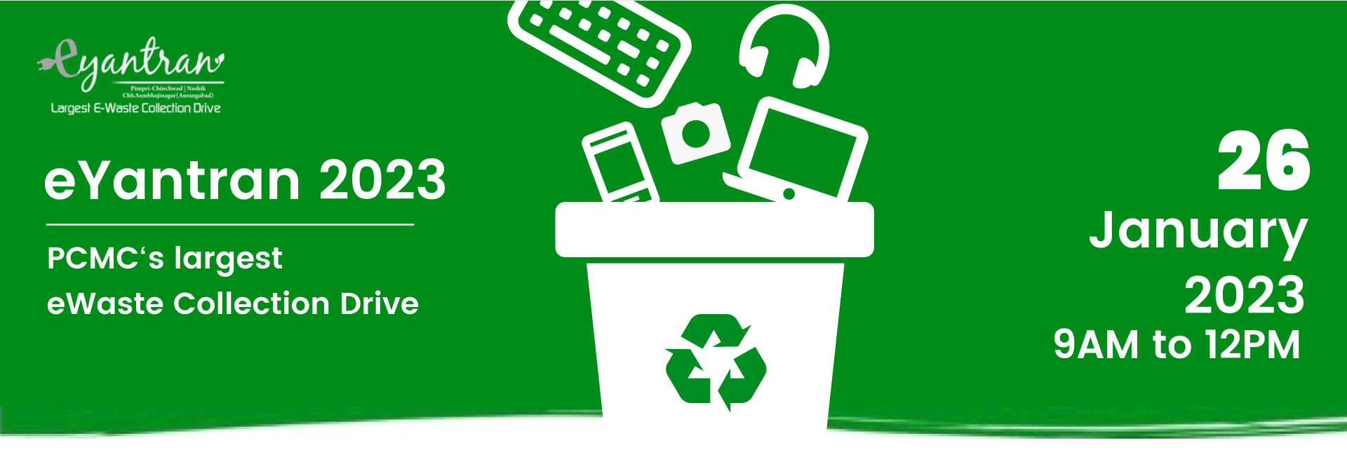 eYantran 2023 - PCMC's Largest e-waste Collection Drive
